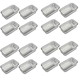 Qtrednrry Kastenform aus Aluminiumlegierung, rechteckig, antihaftbeschichtet, für Küche, Esszimmer, Bar, 16 Stück