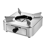 WMKJDS spirituskocher Camping Outdoor Edelstahl Alkoholkocher Pastenbrenner Campingkocher Mini Alkohol Herd Spiritusbrenner Schubladentyp für Camping Outdoor