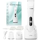 Intimrasierer für Frauen, Rasierer Damen Intimbereich Sanft, 2 in 1 Elektrischer Damenrasierer, Bikini Trimmer Wasserdicht für Körper Gesichtshaare, Damen Rasierer, Geschenke für Frauen