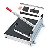 Schnittbreite 480 mm - Der BAUTEC PROFI Laminatschneider - Parkettschneider inkl. 2 Klingen, Rollen und Teleskophebel und 18teiligem Verlege Set