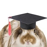 KERALI Pet Dr. | Abschlusskappen für Haustiere | Abschlussmützen für Hunde mit roter Quaste, Hamsterkostüm für Hunde, Katzen, Hamster