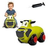 JAMARA 466010 Claas Hüpftraktor HoppyDoo - Spielzeug für Kinder, Hüpfspielzeug Baby Indoor/Outdoor, Geschenk für Kids, Gartenspielzeug, Bouncy, Pflegeleicht, BPA frei, mit Pumpe