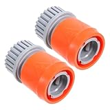 POPETPOP 2st Reinigungsbürste Für Poolfilter Schlauchanschlüsse Schnellkupplungs-buchse Pool-vakuumschlauch-buchse Schlauchschnellverbinder Aus Kunststoff Schlauchverbinder Orange Abs