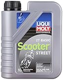 LIQUI MOLY Motorbike 2T Basic Scooter | 1 L | Motorrad 2-Takt-Öl | Art.-Nr.: 1619, Silber