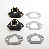 8Pcs Kettensäge Auspuff Ansaugbahn Verteiler Mit Innenring Dichtung für 45/52/58CC 4500 5200 5800 Chinesische Kettensäge Teile Ersatz von zubehör