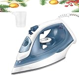 VickyHome Dampfbügeleisen, 1,92 M Kabelgebundenes Dampfbügeleisen Steam Iron Mit Sprühfunktion Reisebügeleisen Mini Bügeleisen Mit 350 ML Wassertank, Vertikaldampf, Anti-Tropf-System