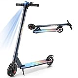 Caroma E Scooter, max. 20 KM/h, Faltbarer E Roller 250W Motor, LED Display, Elektroroller für Erwachsene, Elektroscooter Geeignet für Erwachsene Jugendliche Kinder, Max. Belastung 100 KG(Blau)