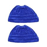 Garneck 2 x Reinigungstücher, Besenabdeckung, Mikrofasertuch, Bodenreinigung, Wischmopp, Ersatzzubehör (blau)