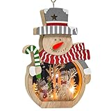 Weihnachtsdekoration Schneemann deko, Weihnachtsdeko Holz Beleuchtung Weihnachtsdeko Innen, Weihnachtsdekorationen Tisch Hotel Fensterdekorationen, Winter deko Geschenke für Party-Dekor