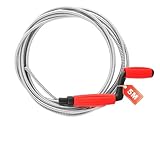 Abflussspirale Universal, Reinigungsspirale Abfluss(5m x 6mm) für Toilette und Waschbecken, Rohrreiniger Spirale mit Handkurbel, Robuste Rohrspirale für Hartnäckige Verstopfungen