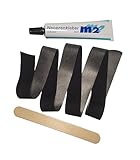 M2 Neorepset Hot Melt/Reparaturband (25mm breit) zum aufbügeln auf kaschiertem Neopren sowie Neoprenkleber für eine dauerhafte und saubere Reparatur von Rissen, Löchern und defekten Nähten.