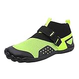 Herren und Damen Schwimmschuhe, leichte Schwimmschuhe, Waten, Tauchen, Strandschuhe, Damen, Yoga, Haut, Schuhe, Flip-Flops für Zuhause, grün, 38 EU