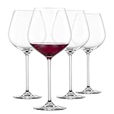 SCHOTT ZWIESEL Burgunder Rotweinglas Fortissimo (4er-Set), edle Burgundergläser für Rotwein, spülmaschinenfeste Tritan-Kristallgläser, Made in Germany (Art.-Nr. 123683)