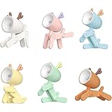 6 Stück Cartoon Mini Nachtlicht, Faltbare Nachtlese Buchlampen,Tragbare Mini Cartoon Tiere Tischlampe Verstellbarer Telefonständer,Niedliche Tier-Schreibtischlampe Für Kinder Studenten Geschenk