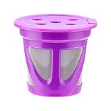 Poo4kark Wiederverwendbare Kaffeetasse Serve Coffee Mak Er Nachfüllbare Kaffeefilter (Purple, 5.1x4.7cm)