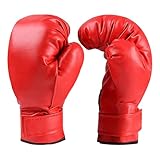 MusikBoxhandschuhe, Leder Boxhandschuhe, Boxing Gloves Männer Damen, Boxsack Punchinghandschuhe, Verstellbare Handschlaufe Für Musikboxmaschine, Erwachsene, Kinder 8OZ
