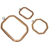 SEWOART 3St praktischer Kreuzstichrahmen Crewel-Sticksets Zubehör Reifen dekoration weihnachten weihnchtsdeko Stickrahmen selber machen Stickrahmen aus Kunststoff PP-Kunststoff Light Brown