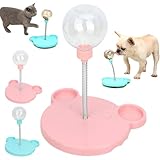 Wackelndes Hunde Leckerli Spielzeug,Futterball FüR Hunde,Intelligenzspielzeug FüR Hunde,Futterball FüR Hunde, Leckerli Ball FüR Hunde,FöRdert Gesunde Essgewohnheiten Und Mentale Stimulation (Rosa)