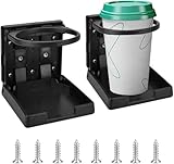 Reforung 2 Stück Auto Getränkehalter Klappbar Dosenhalter Verstellbarer Flaschenhalter Becherhalter Cup Holders Kaffeebecherhalter Tassenhalter Folding Drink Holders für Boot KFZ LKW RV Zubehör