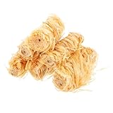 SOIMISS 8 Stück Teiliges Holz zündstreifen mit Wachs für Outdoor Camping Feueranzünder BBQ Grill Kohleanzünder Leicht Tragbar Geruchlos für Kamin Holzofen