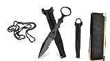 Klein Messer, Edc Messer Mit Kydex Scheide 17cm 440c Feststehende Gürtelmesser,Feststehendes Messer Gürtelmesser Quer Taktisches Messer, Geeignet für Outdoor-Camping,Angeln,Wandern
