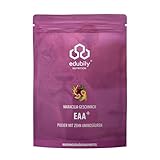 edubily nutrition® EAA Pulver • Hochwertiges veganer Aminosäuren Komplex aus 10 essentiellen Aminosäuren (EAAs) • Mit Stevia gesüßt • 400 g (Maracuja)