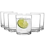 Glasmark KROSNO 1992 Trinkgläser Set Gläser 6 Stück 230 ml Wassergläser Cocktailgläser Saftgläser Saft Wasser Glas Spülmaschinenfest