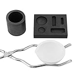 Graphit-Tiegel-Kit Gießwerkzeuge Set Hochreiner Schmelztiegel Tong Bowl Combo Ingot Fackelschmelz-Kit Form