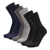 Ciocca 6 Paar Herren Kurze Socken Breite Rippen Schottischer Faden 100% Baumwolle Elegante Business Formelle Atmungsaktive Täglicher Komfort [CUM501C_024_105_6]
