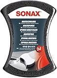 SONAX MultiSchwamm (1 Stück) besonders saugstarker Alleskönner für die Autoreinigung | AR-Nr. 04280000