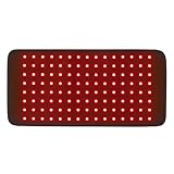 VEVOR Rotlicht Therapie Matte, 120 Stk. 3-Chip LED-Licht-Therapie-Pad, 660nm Rotlicht & 850nm Infrarotlicht für Rücken-Schulter-Nacken-Schmerzlinderung, Hautgesundheit, Wundheilung, 410 x 200 mm