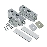 easyPART Kompatibel/Ersatz für Whirlpool 10028526 2x Scharnier Oben Unten Kühlschrank wie Bauknecht 481231018672 Indesit C00310966