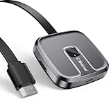 Wireless HDMI Adapter, Miracast Wireless HDMI Dongle 1080P für TV, Wireless Display Receiver Kompatibel mit iOS/Android/Windows/Mac OS/Streaming TV/Monitor/Projektor, Unterstützt Airplay/Miracast/DLNA
