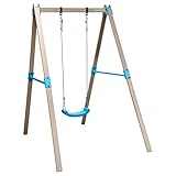 HUDORA Schaukel Vario - Basismodul Schaukelgerüst für Kinder - erweiterbares Schaukelset mit höhenverstellbaren Schaukelseilen für bis zu 50kg - Outdoor-Spielgerät mit optionaler Erweiterung