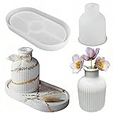 Vase Silicone Mould Epoxy Resin Moulds Flower Vase Silicone Moulds Epoxidharz Silikon Vase Formen zur Herstellung von Stifthaltern, Vasen (Vase + Ständer)