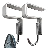 Taschenhalter für den Schreibtisch, Geldbörsenhalter für den Schreibtisch | Kein Stanzhaken für den Schreibtisch,Platzsparender Schreibtischhaken, Rucksackhaken, 2 x große, tragende Taschenhaken für d