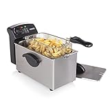 Princess 182626 Edelstahl Fritteuse - 3 Liter (2000 Watt) mit Ölfilter und Kaltzonenfunktion