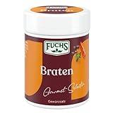 Fuchs Gourmet Selection Klassisch/Heimisch – Braten Gewürzsalz, nachfüllbares Braten Gewürzsalz, Salz zum Würzen von Braten, Saucen und Co, Vegan, 85g