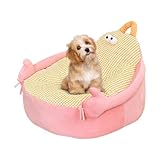 Genérico Hundesofa – für Katzen innen mit Fleecefutter | weich mit Cartoon-Motiv für Haustiere zum Schlafen beruhigend Wärmer für Zwinger Boden Wohnzimmer Schlafzimmer Transportbox Innenraum