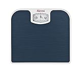 Girmi BP02 Mechanische analoge Personenwaage, 1 kg / 130 kg, Großes Ziffernblatt, Rutschfeste Trittfläche, Leicht ablesbar, Vintage-Design, Blau