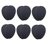 OATIPHO 6 Paare Sohlenschutz Für Hohe Absätze Schuhe Gel Fersengriffe Schuhfaltenschutz Anti-schuh-matte Anti-sohlen-pad Schuhgriff Hohe Fersenpolster Durchsichtiger Fersenschutz Black