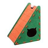 CAT DACKING COOD, GAT DRACCHERS für den Innenbereich - dreieckige Filz-Kratzkarte für Katze, nicht Slip, halbgeschlossen, Haustierzubehör für das Wohnungsleben
