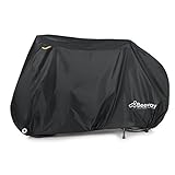 BEEWAY Fahrradabdeckung 200 x 110 x 70 cm – Wasserdichte & Winddichte Fahrradgarage aus 210T Polyester mit UV- & PU-Beschichtung, Wetterfeste Outdoor Fahrrad Schutzhülle für Fahrräder bis 29 Zoll
