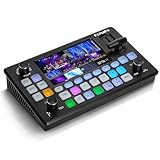 FoMaKo Video Switcher HDMI 4-Kanal für Multikameras, Video Mixer mit 5.5-Zoll LCD Bildschim, 1080P 60FPS Aufnahme mit Hoher Bitrate, für YouTube vMix Wirecast OBS Live Streaming (KC601 Pro)