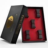 The Original JP Design 5er Set japanische Premium Essstäbchen-Ablagen in einer edlen schwarzen Geschenk-Box Nachhaltige Fiberglas essstäbchen-Bank