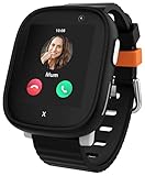 Xplora X6 Play - Wasserdichte Telefon Uhr für Kinder (mit SIM-Karte) 4G, Anrufe, Nachrichten, Schulmodus, SOS-Funktion, GPS, Kamera, Schrittzähler - inkl kostenlosem Tarif-Vertrag für 3 Mon. (SCHWARZ)