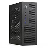 Huusuei A09 HTPC-ComputergehäUse Mini-ITX-Gaming-PC-GehäUse Desktop-GehäUse USB3.0-ComputergehäUse HeimcomputergehäUse Schwarz