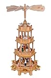 Haushalt International große Weihnachtspyramide Pyramide Weihnachten 4 stöckig,ca.52 cm