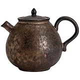 XDAWQP Reisekessel, japanischer Retro-Keramik-Tropfkessel mit vergoldeter Eisenglasur, sauber abgeschnittenes Wasser, Kung-Fu-Teekanne, Einzelkanne, grüne Teekanne