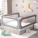 yulongtengfei Kingsize-Bettgitter für Kleinkinder – verstellbarer Höhenschutz mit stabiler Installation, Kinder-Sicherheitsbettgitter für King-Size-Bett